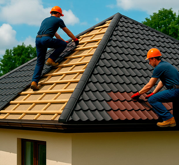 Монтаж шатровой крыши в Истре