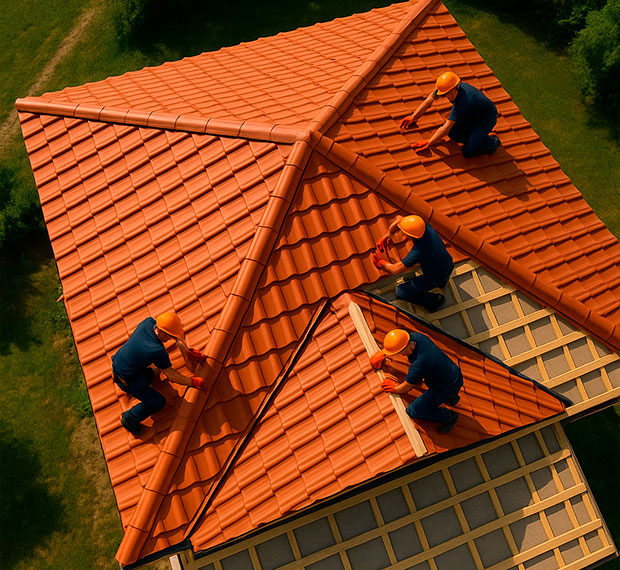 Монтаж 3-скатной крыши в Истре